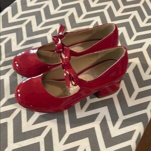 Red Patent Leather Girls Kids Shoes size 13
